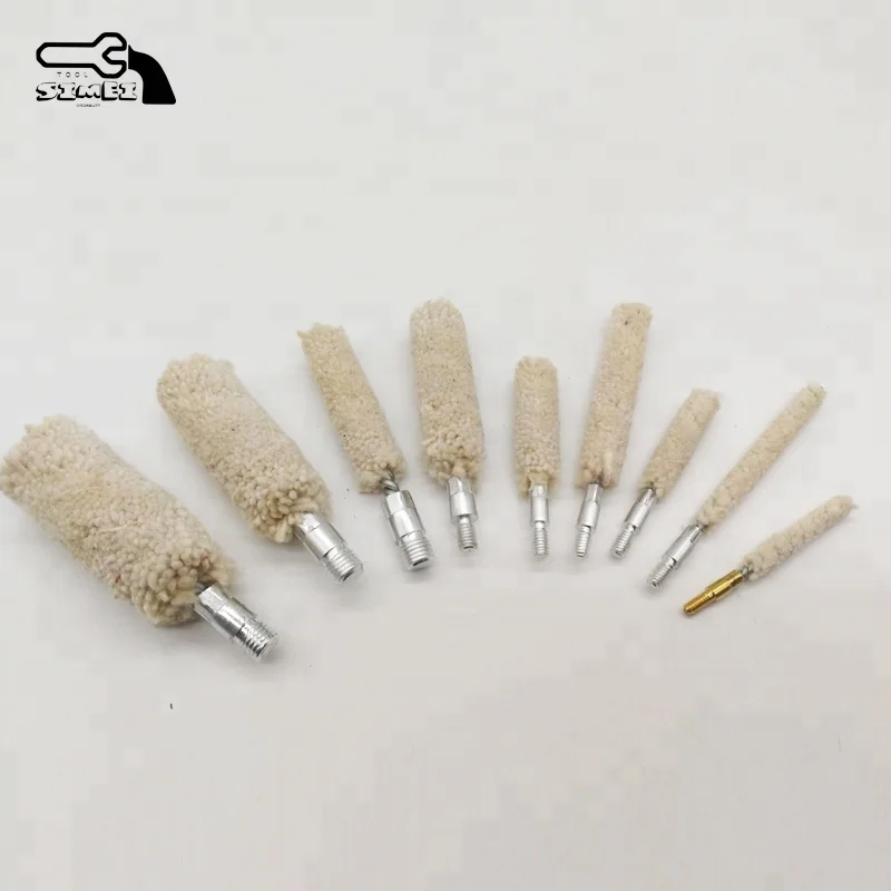 No.1029 Brass Rods 36-Piece Plastic Cased Universal Gun Care Kit Bronze Wire Brush Cotton Mop
