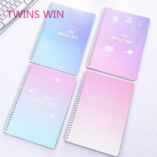 korean school and office supplies stationery items list with price personalised  a5 spiral notebook get free samples 1166