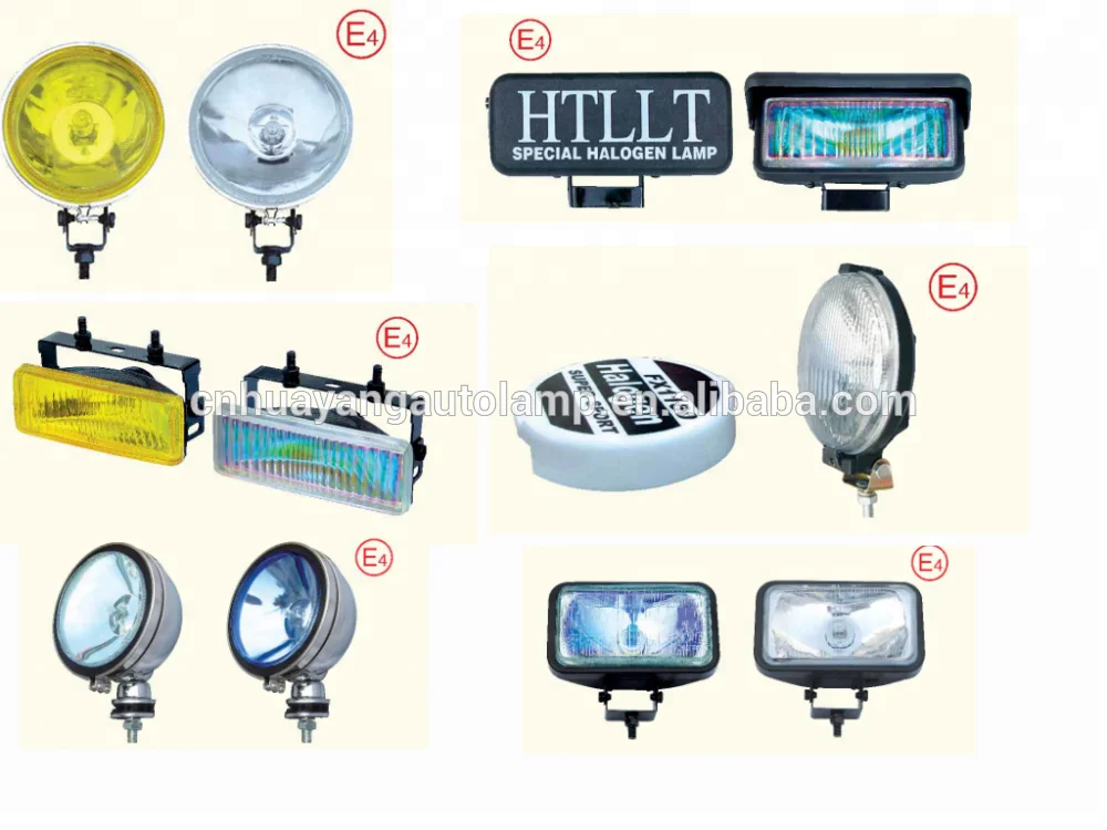 rectangle halogen driving light fit SUV OFF ROAD VEHICLE