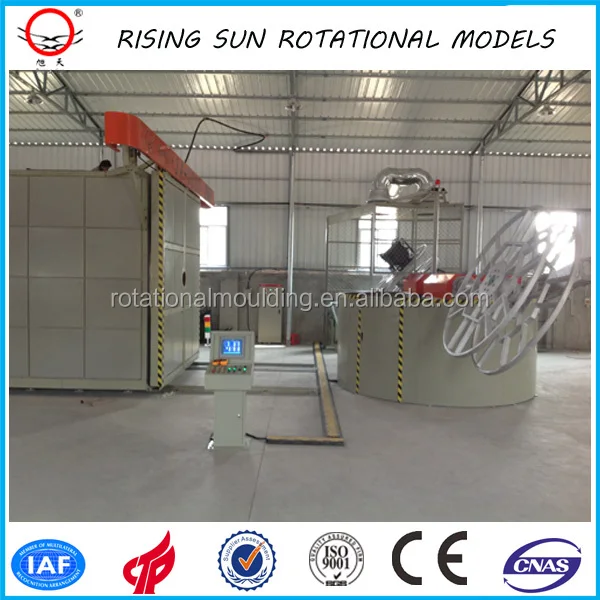 Rotomolding machine for making plastic Hygienic pallets Heavy duty