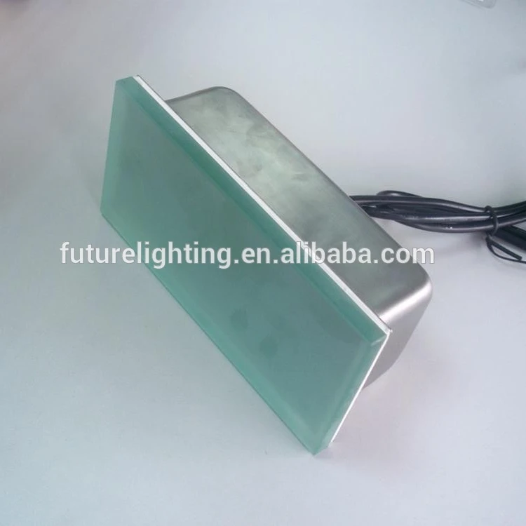 
Shenzhen high quality 200x100mm IP67 recessed glass shelf led brick paver light 
