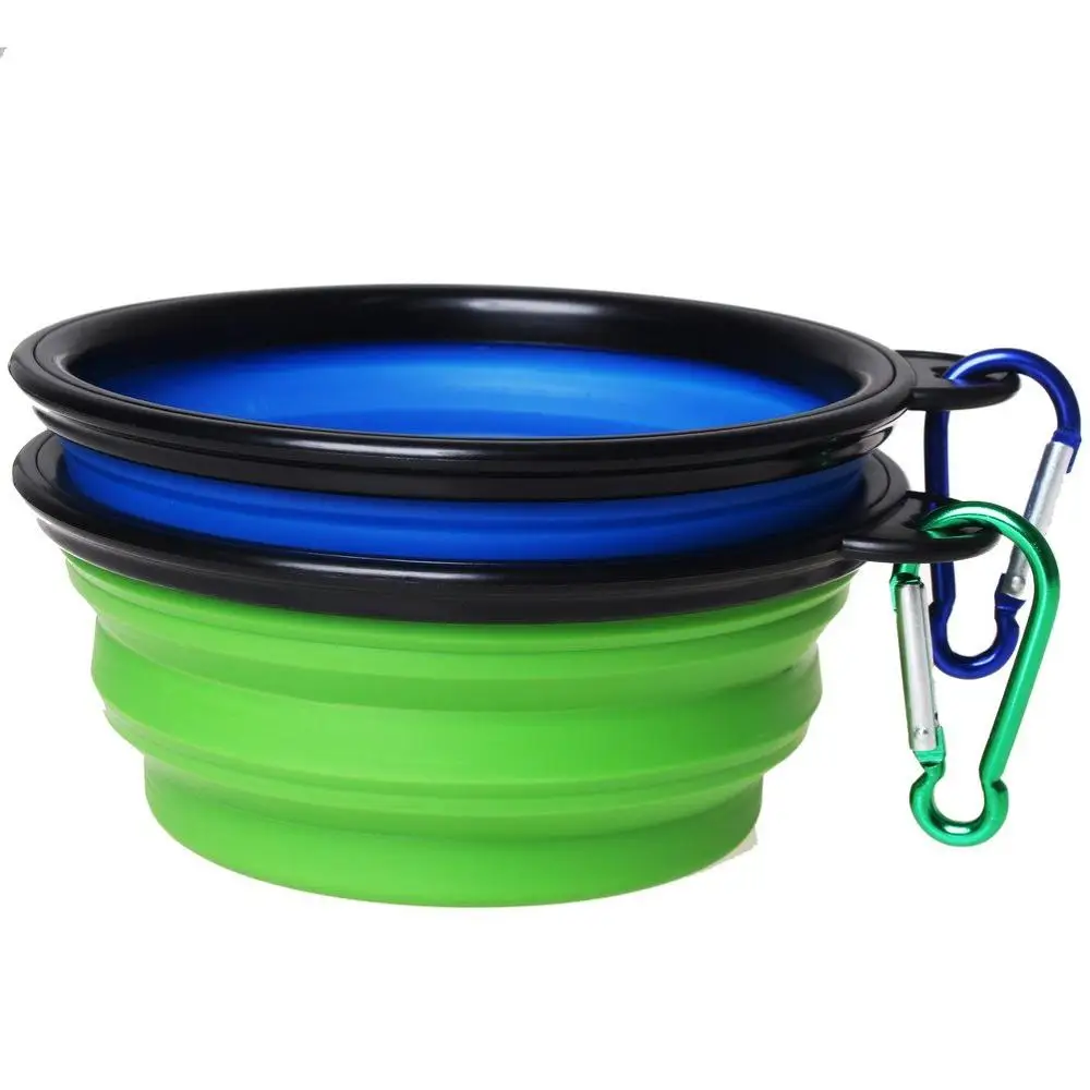 Collapsible Travel Silicone Dog Bowl Portable Food Bowl