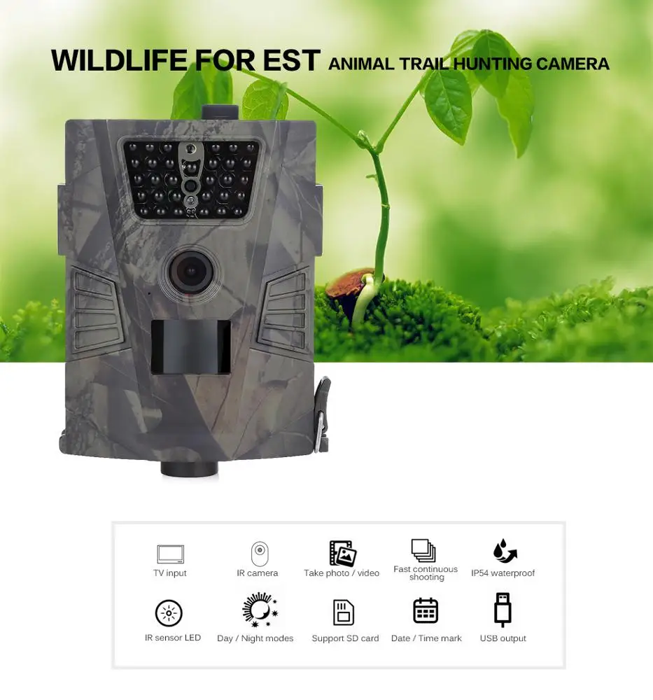 
2020 Hot Sale Waterproof Wildlife Outdoor Photo Trap Trail Basic IR Hunting Camera 