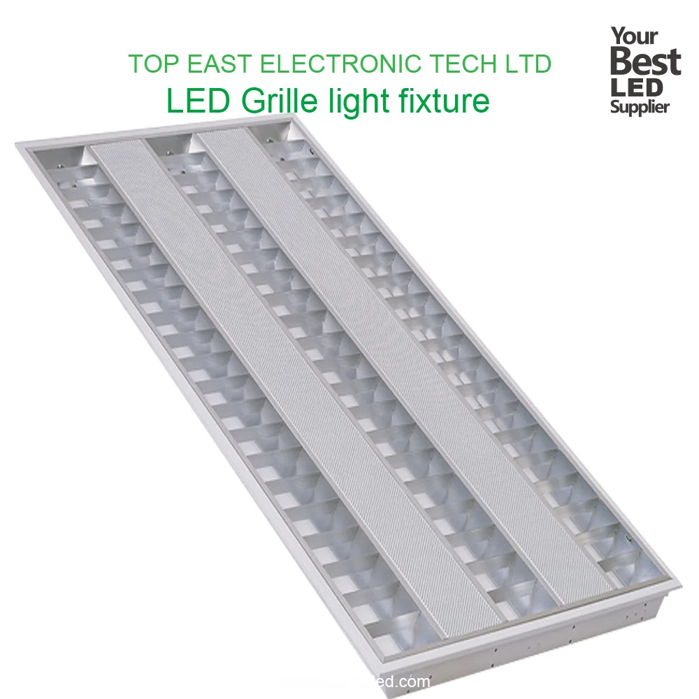 OEM factory China T5 led grille light 2x28w fluorescent lamp casing for office lighting fixture