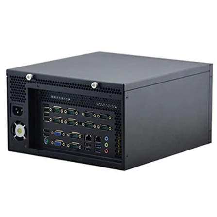 Чипсет OPS H81 промышленного класса, мини-компьютер с двойным дисплеем VGA с 10 * USB, 10 * COM