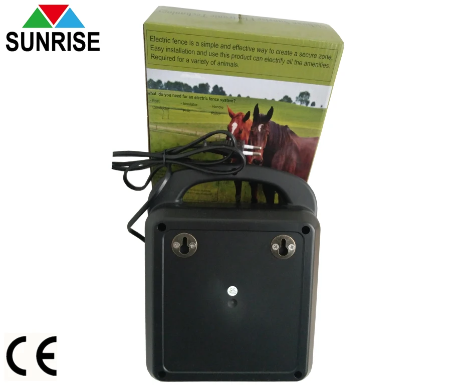 
PV Protection 100 KM electric fence energizer for big fence farm horse cattle sheep farm sheep fencer horse fencer 