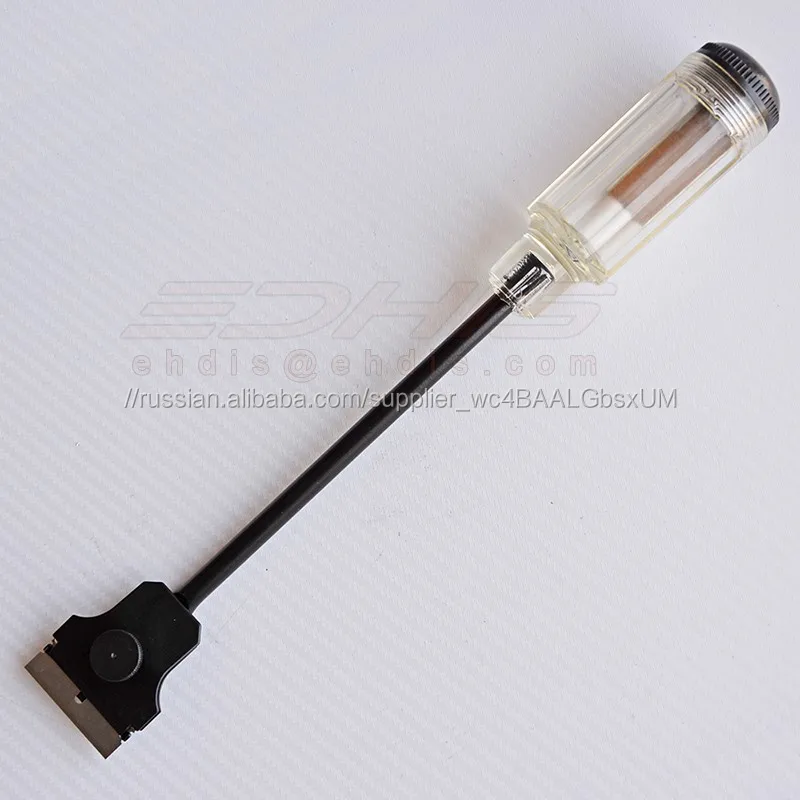 тефлона скребок или авто окно оттенок фильм чистый инструмент или длинной ручкой бритвы скребок с 3 шт. 1.5 дюймов бритвы лезвие