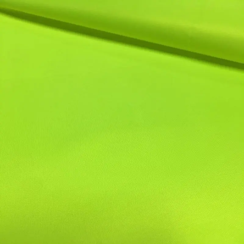 Neon green color glow in the dark 210t ripstop waterproof polyester taffeta upf 50  sun shade oxford fabric with pu coating