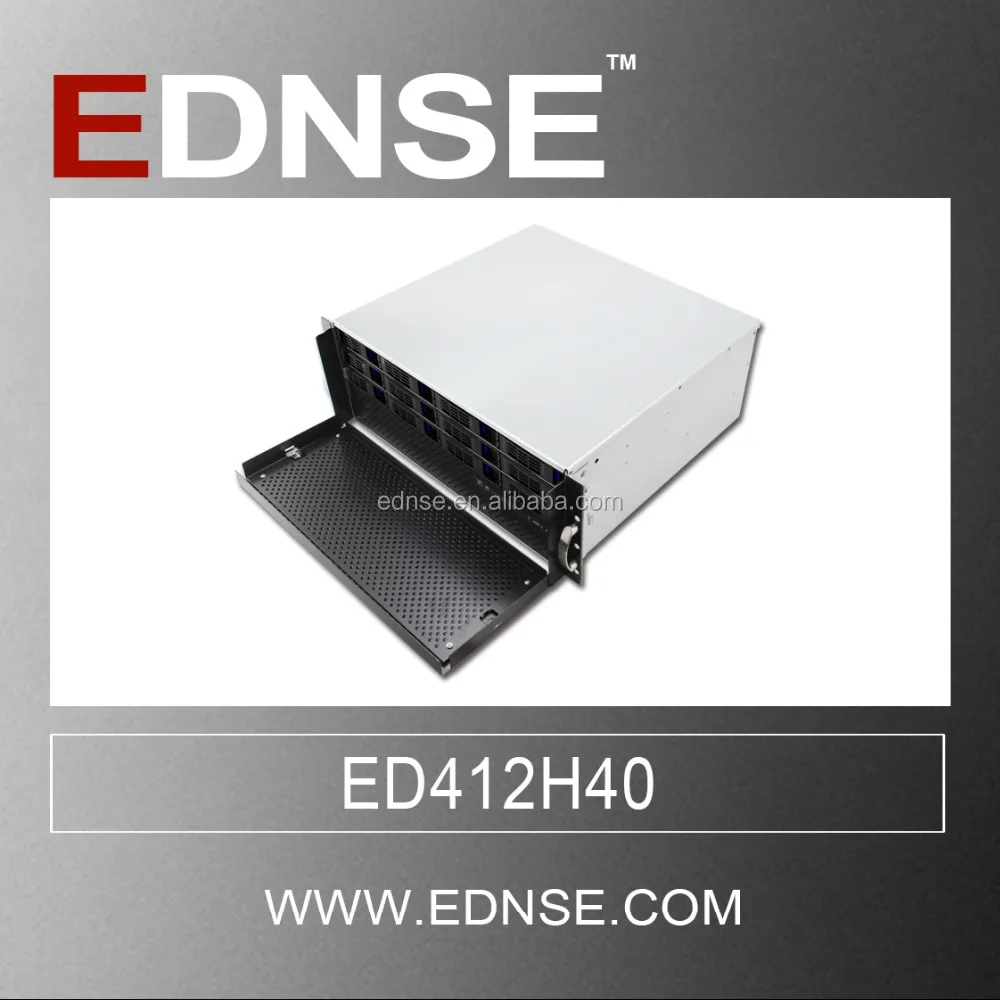 ED412H40-E короткие глубина 400 мм 12 Bay Горячая замена 4U стойку шасси