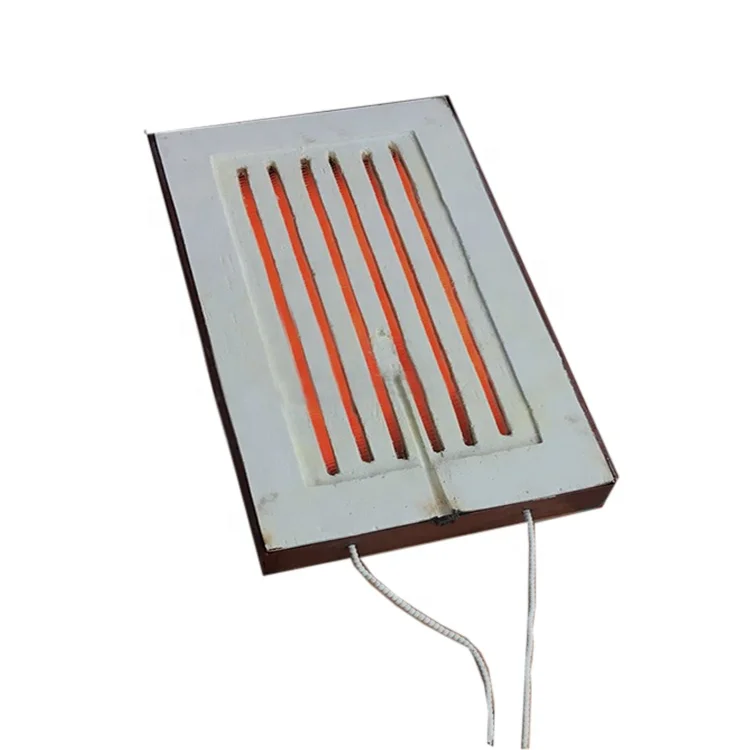 Ceramic fiber resistance wire heating board with temperature control