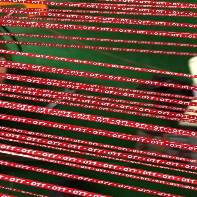 2mm easy open adhesive bopp tear tape with text printing for cigarette box