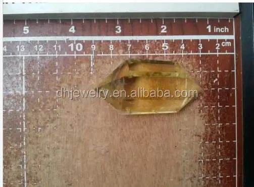 Wholesale Good Quality Crystal Quartz Polished Healing Citrine Double Points Wand For Decoration