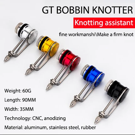 Fishing GT Knotter Winder Fishing Tackle Fishing Line Kontting PE Line Knotter Baler Bobbin Knotter