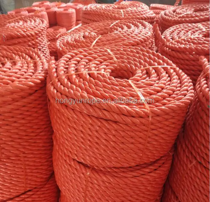 low price recycled PE 3 strands twisted rope