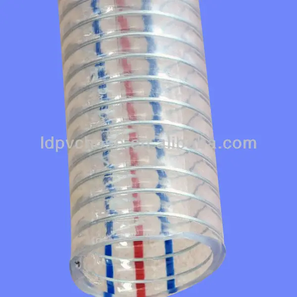PVC steel wire high strength polyester fiber composite reinforced hose