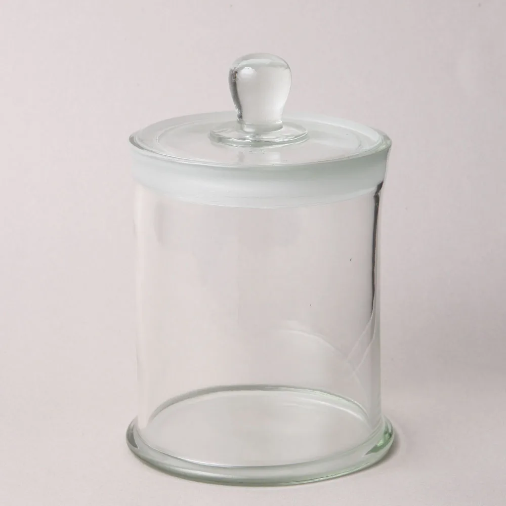 HUAOU 180x450mm Specimen Jar with Knob and ground-in glass stopper