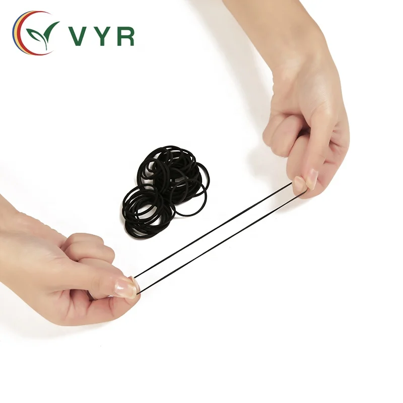 High quality environmental natural rubber band black rubber band 1.0 inches in diameter