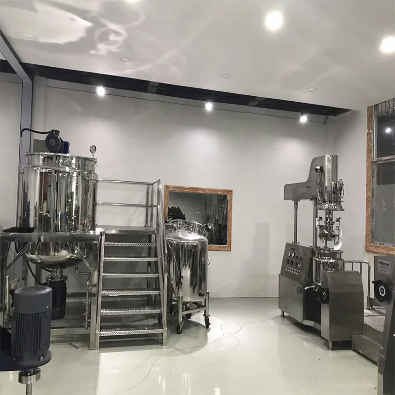 Weidong  cosmetic Cream Making Machine with Mixer Homogenizer