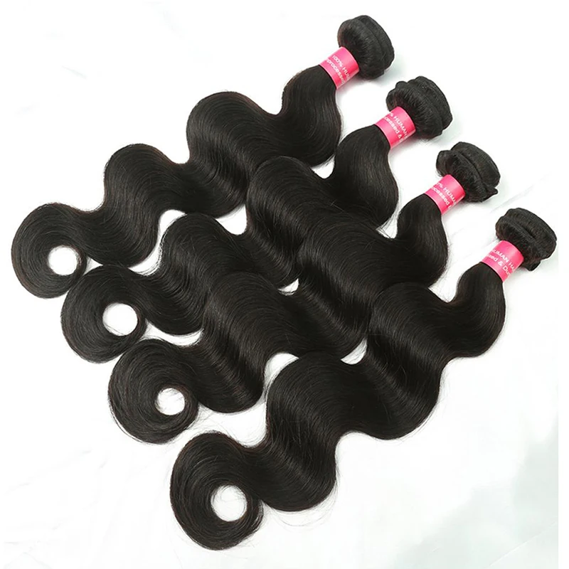 Wholesale brazilian  hair bundles body wave weft in stock hair high quality human hair extension for sale