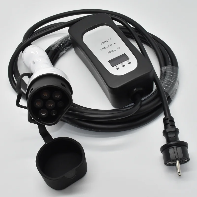 BEV type 2 female plug 16A portable EV IEC 62196 cable connector