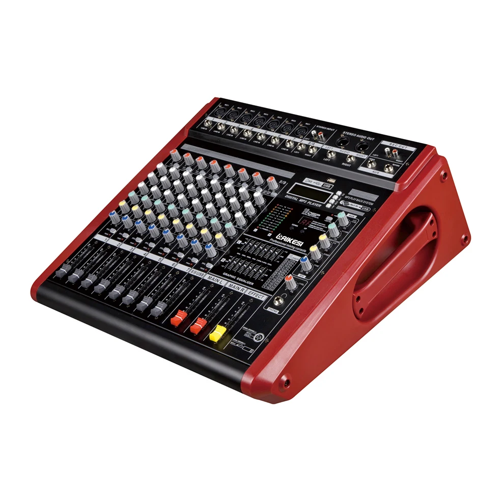 DMR806D LAIKESI music mixer for speaker dj Mixer Controller with amplifier power 8channels