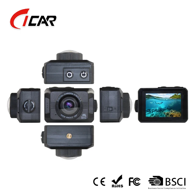 
Real 4K 60fps/30fps Built in GPS WIFI Function Action Camera 