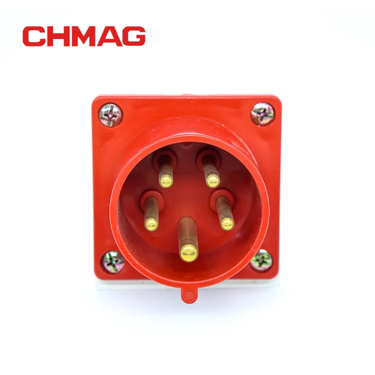 Промышленная Электрическая вилка CHMAG ip44 615/625, электрическая вилка 220 В, 16A/32A
