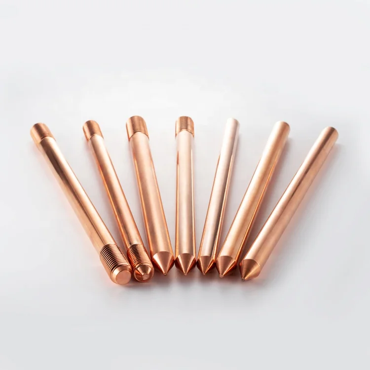 pure copper ground rod Earthing Rod For Electrical Utilities