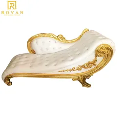 European Romantic royal luxury lounge sofa wedding throne chairs for bride and groom sofa chair