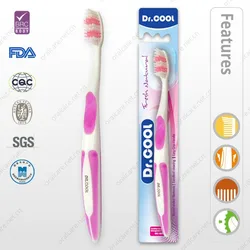 Best Quality One Time Teeth Whitening Eco Rubber Plastic Toothbrush with Comfortable Grip