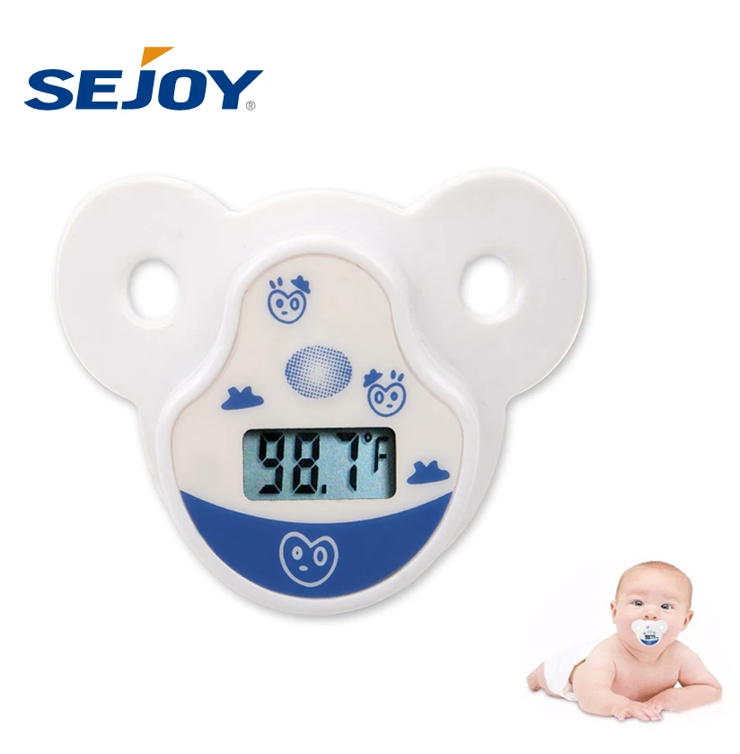 Baby Type Electronic Digital Mouth Nipple Pacifier Thermometer
