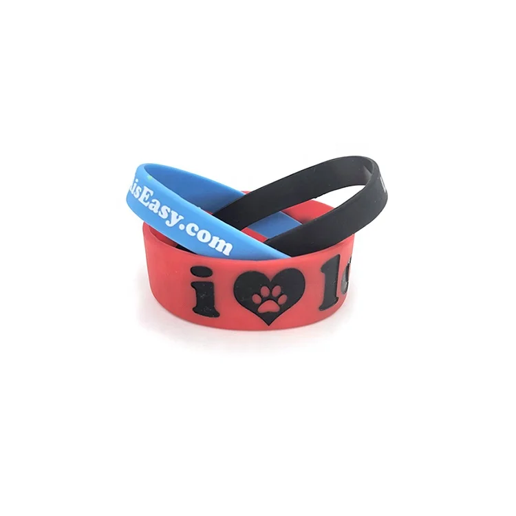 Custom Personalized Rubber Silicone Wristband Bracelets Wholesale Bands