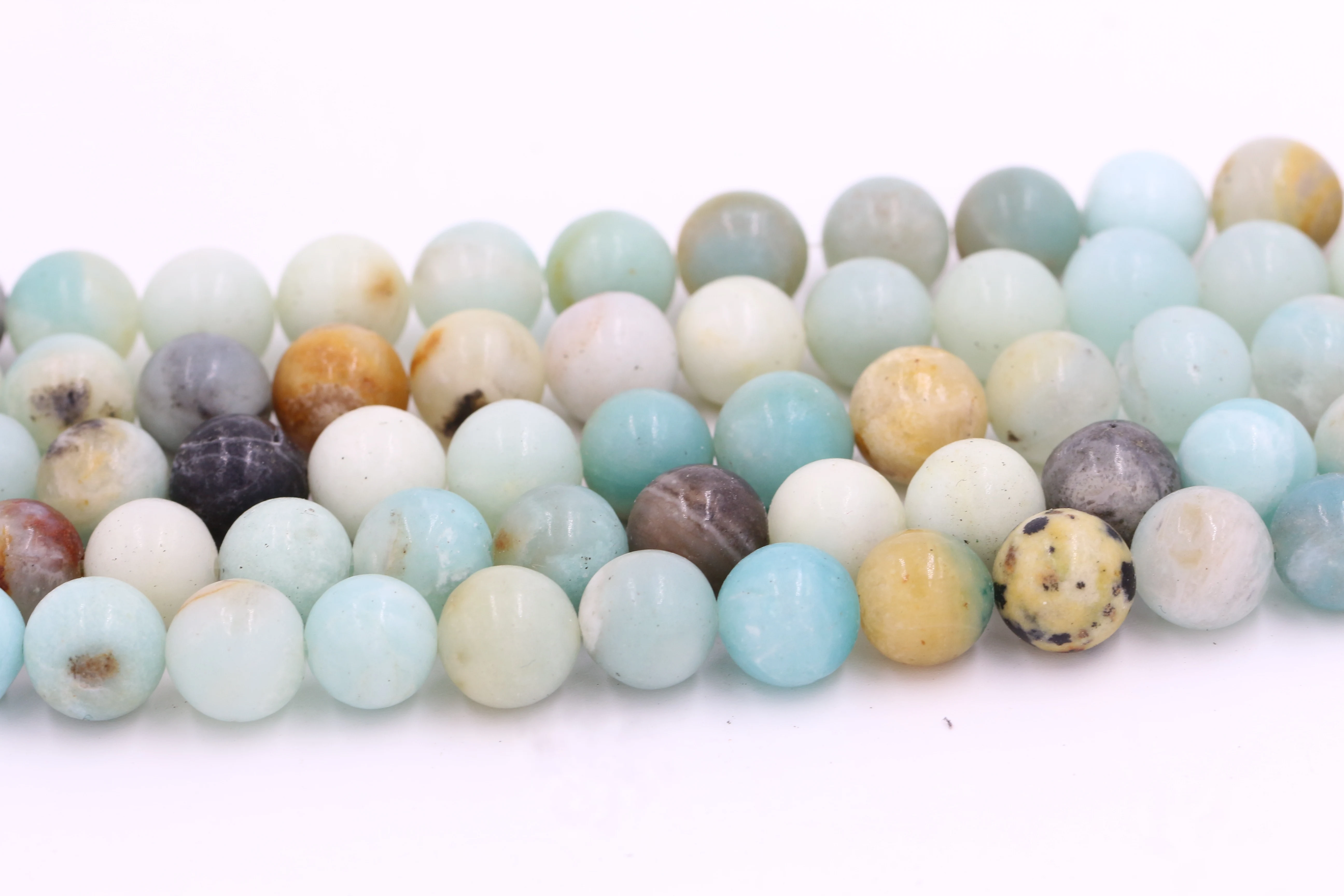 High quality wholesale Amazonite stone jewelry rounded  loose Amazonite beads gemstone