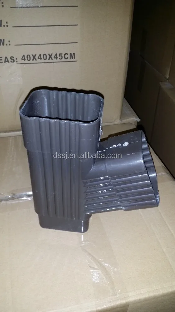 pvc rain gutter accessories--down pipe skew tee
