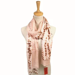 Bridesmaid Shawl Satin Van Gogh Japanese Like Flight Attendant Polyester Pattern Designer Red Large Silk Scarf