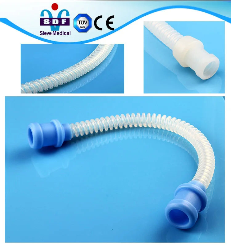 infant reusable silicon breathing circuit with water trap
