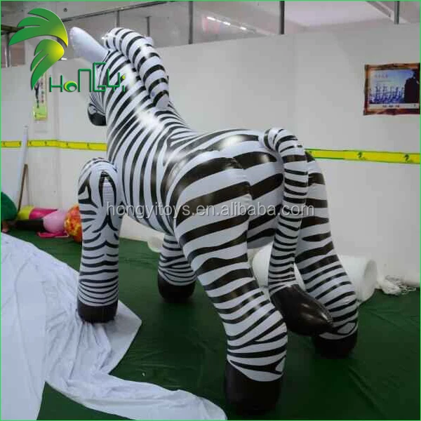 Hongyi Latest Giant Inflatable Cartoon Horse Toys Inflatable Sex Zebra For Promotion