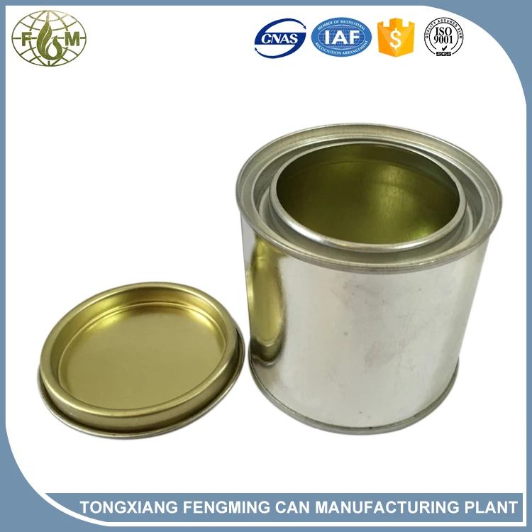 empty 250ml tin can price, water based paint packing