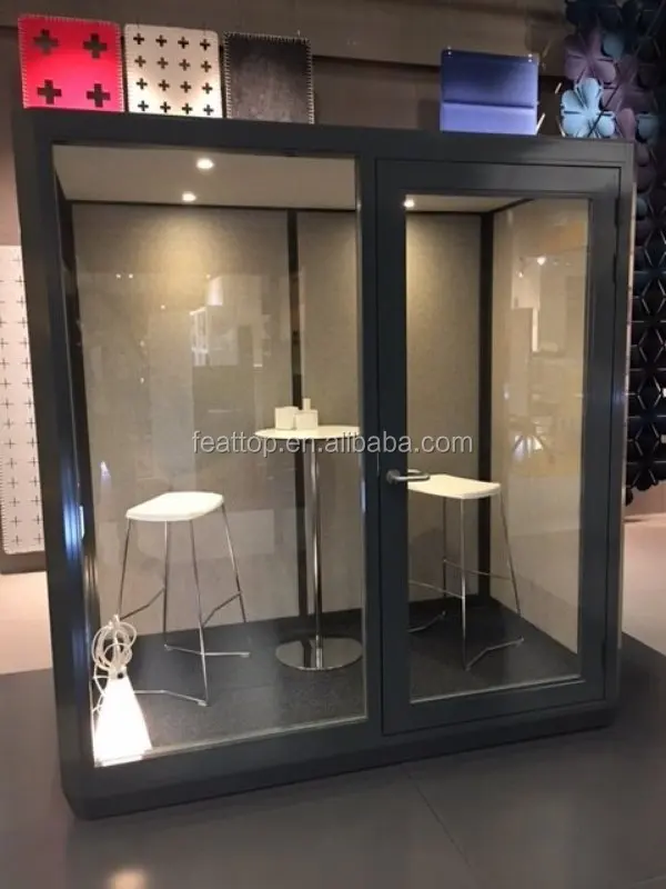 High Quality Customized Double soundproof office phone booth, privacy pod