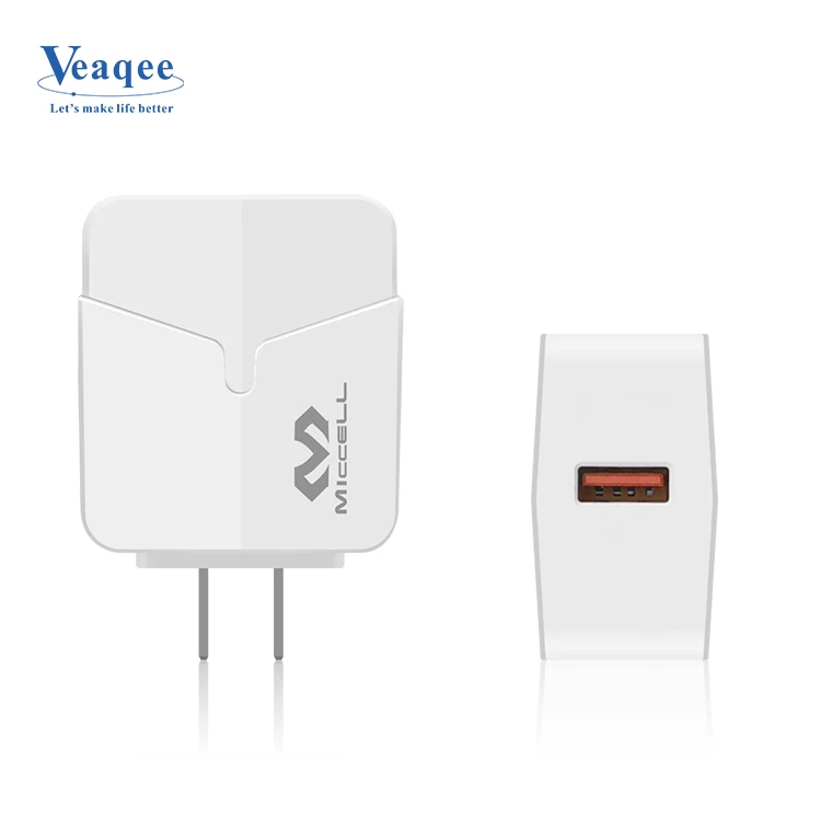 
Veaqee Brand super fast cell phone usb charger QC 3.0 