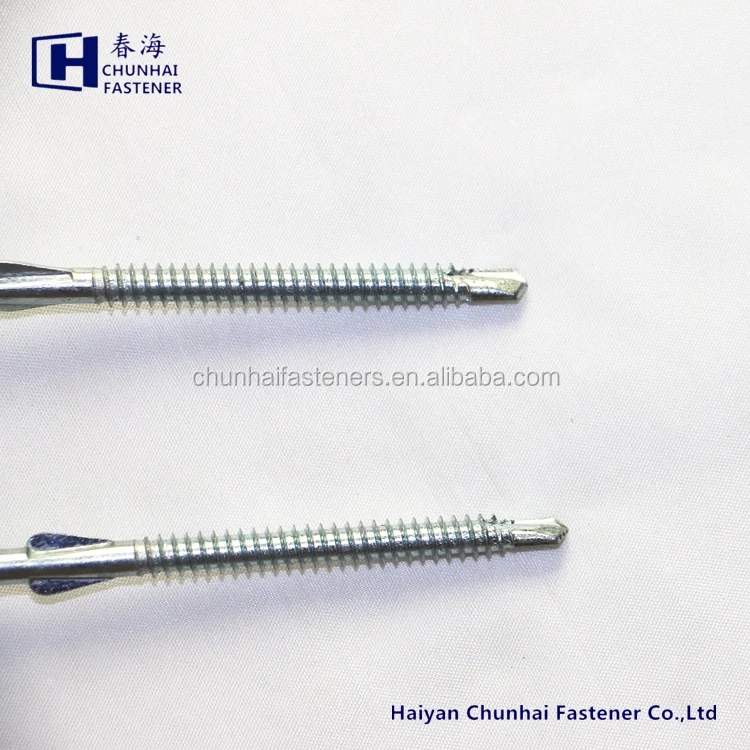 
Recessed hex flange Head Self Drilling Screw with Wing on Shank BSD Thread 3# Point BAZ Rubber Washer Fibre Cement Board screw 
