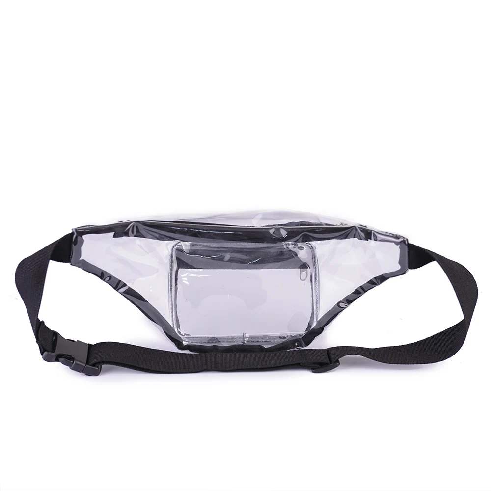 Оптовая продажа, индивидуальная прозрачная поясная сумка из ПВХ