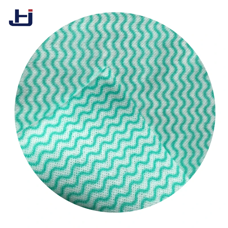 Wave print non woven technical spunlace fabric  for dry wipes , spunlace nonwoven fabric for wipes