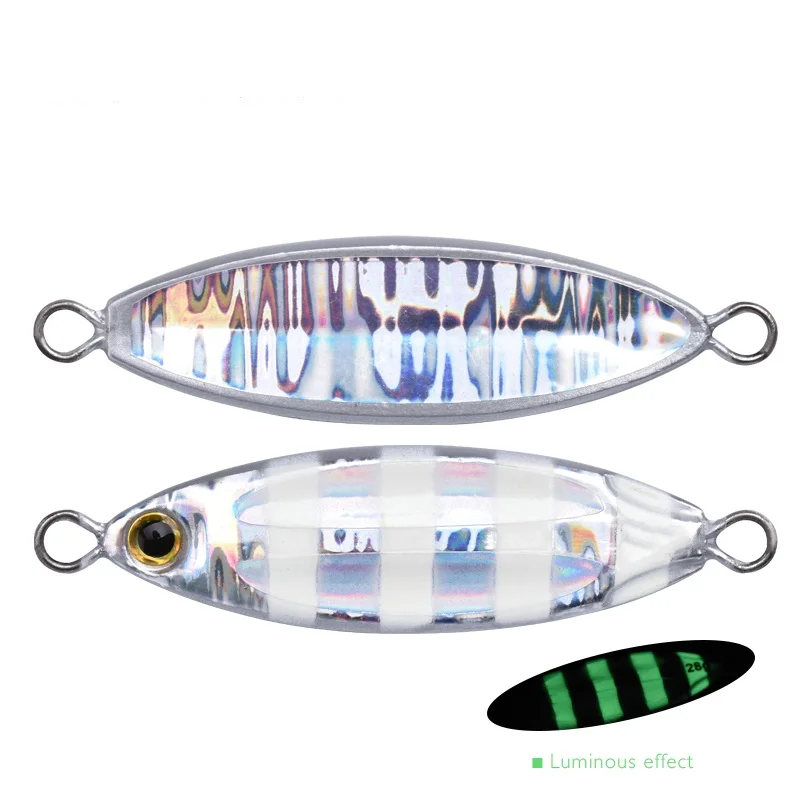 ALLBLUE 28g 40g 60g SLOWER OVAL Slow Pitch Pesca Metal Fishing Jig Lure