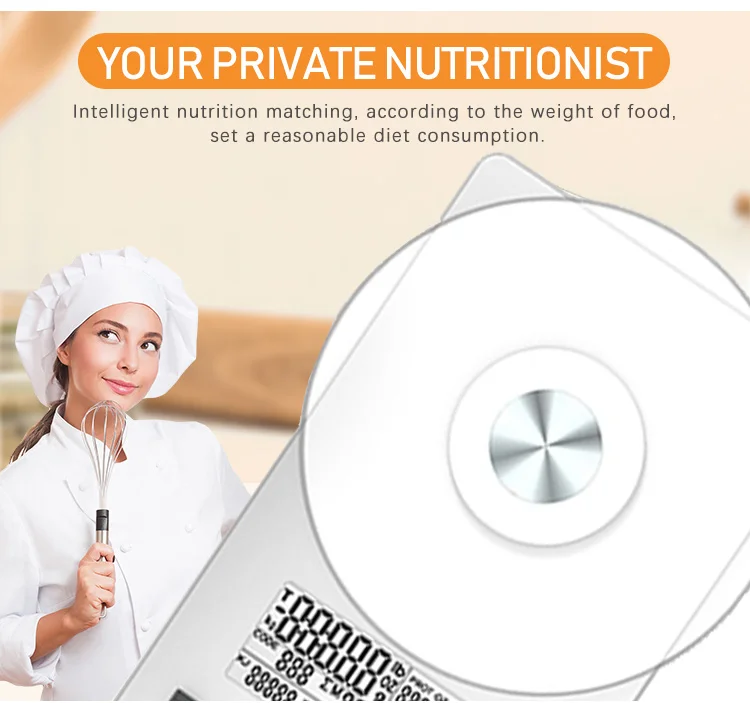 digital kitchen food smart nutrition scale 0.1G 5 kg Smart Kitchen Scale Food Nutrition Scale