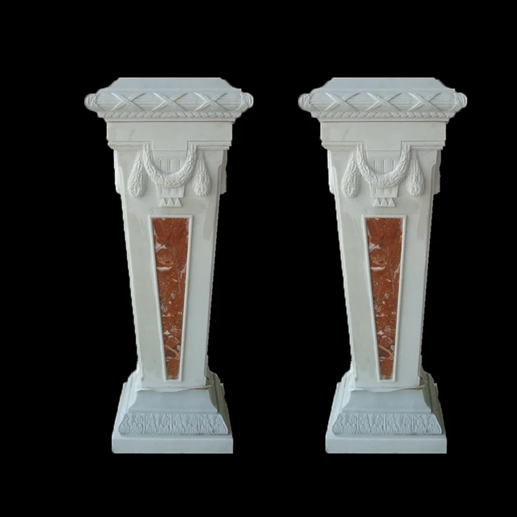 
Marble carving wedding flowers and pillars 