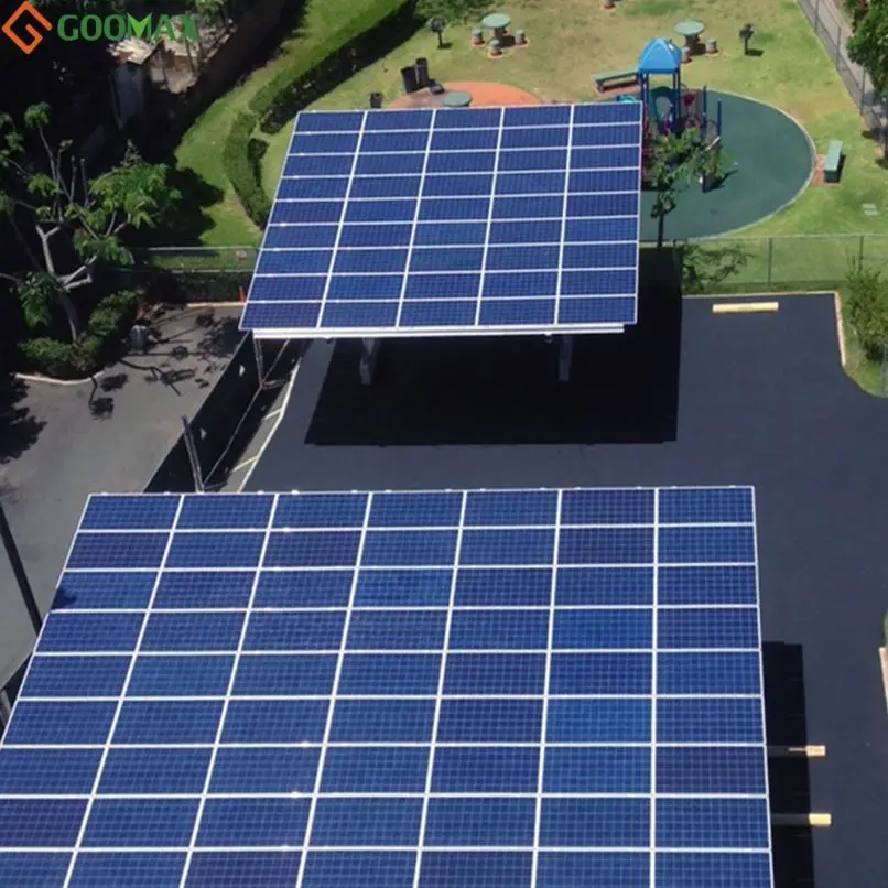 aluminum solar car ports / vehicle parking rack mount support