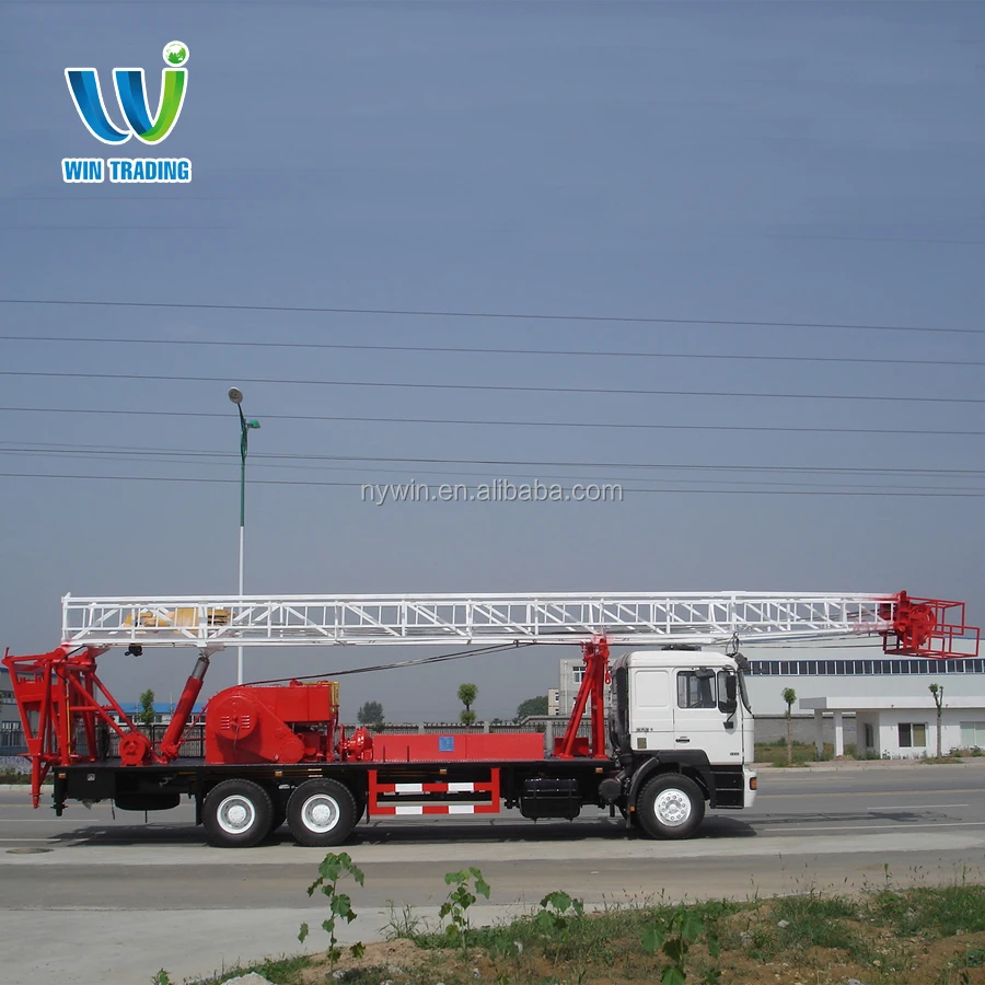
RG API Standard Oil Field Oil and Gas Well Bore Hole Truck mounted Mobile 250hp XJ40 XJ250 40T Drilling and Workover Rig 