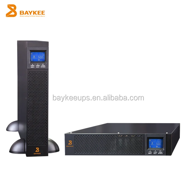 Online 19 inch RackMount Ups sine wave router ups 1kva 2kva 3kva uninterruptible power supply for computer