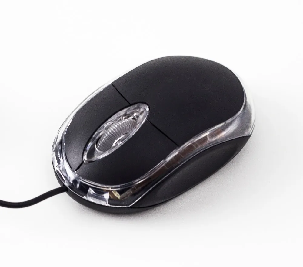 Bulk optical Computer Mouse Black Mini Wired Mouse For Computer